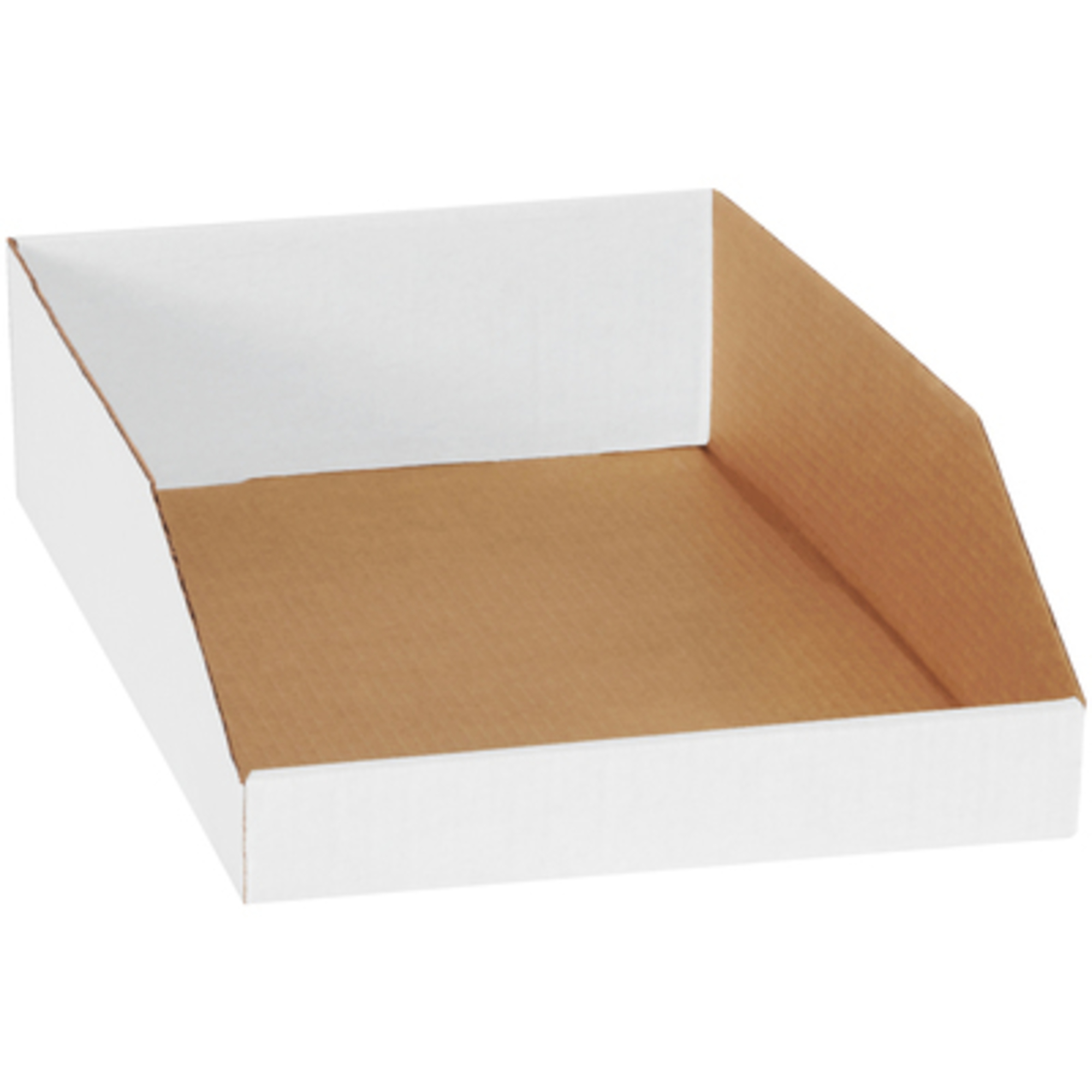 12 x 18 x 4 1/2in. White Bin Boxes 50/CS, Height 4.5 in, Width 12 in, Bins Included (qty.) 50 Model# BINEB1812